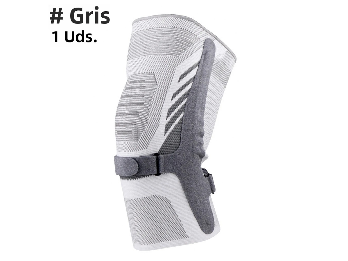(gris, 1 Pieza, Xl) Rodillera De Compresión Para Aliviar El Dolor De Rodilla. Incluye Estabilizador Lateral.