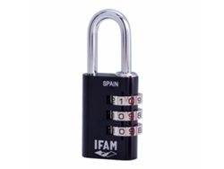 Candado con Codigo IFAM Combi30 Negro Alumínio Acero Cromado 3 Cm