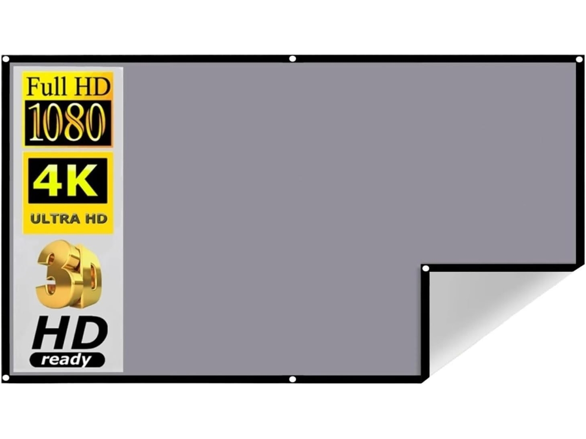 Pantalla De Proyección Para Cine En Casa, Interiores, Exteriores Y Patios Traseros
