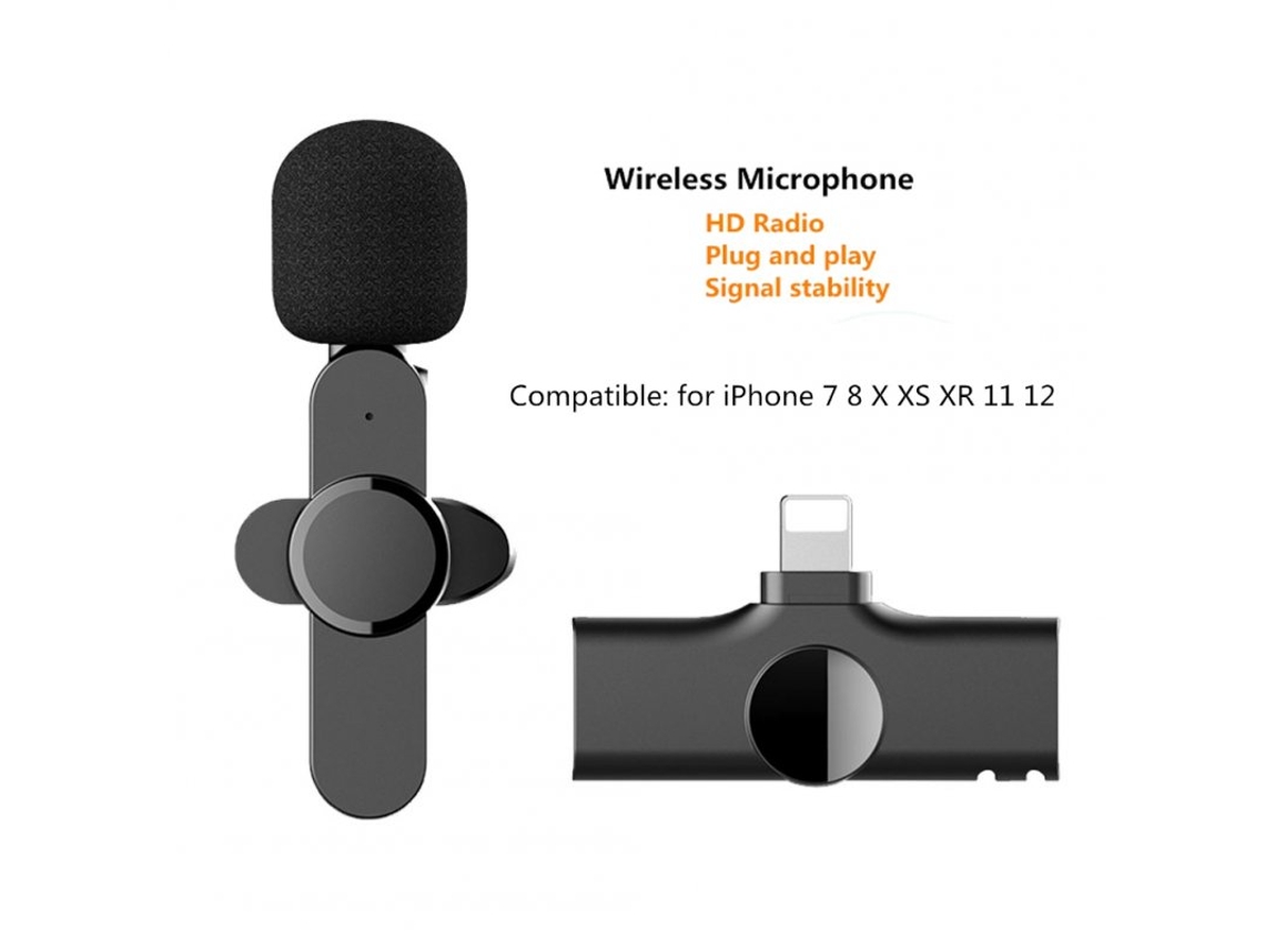 Ep033 Micrófono inalámbrico Mini micrófono Lavalier para Iphone Android Smartphone Grabación de vídeo Blog Entrevista Interfaz iOS CHRUI
