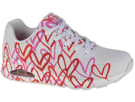 Zapatos SKECHERS Mujer (Cuero Sintético - Blanco - 36)