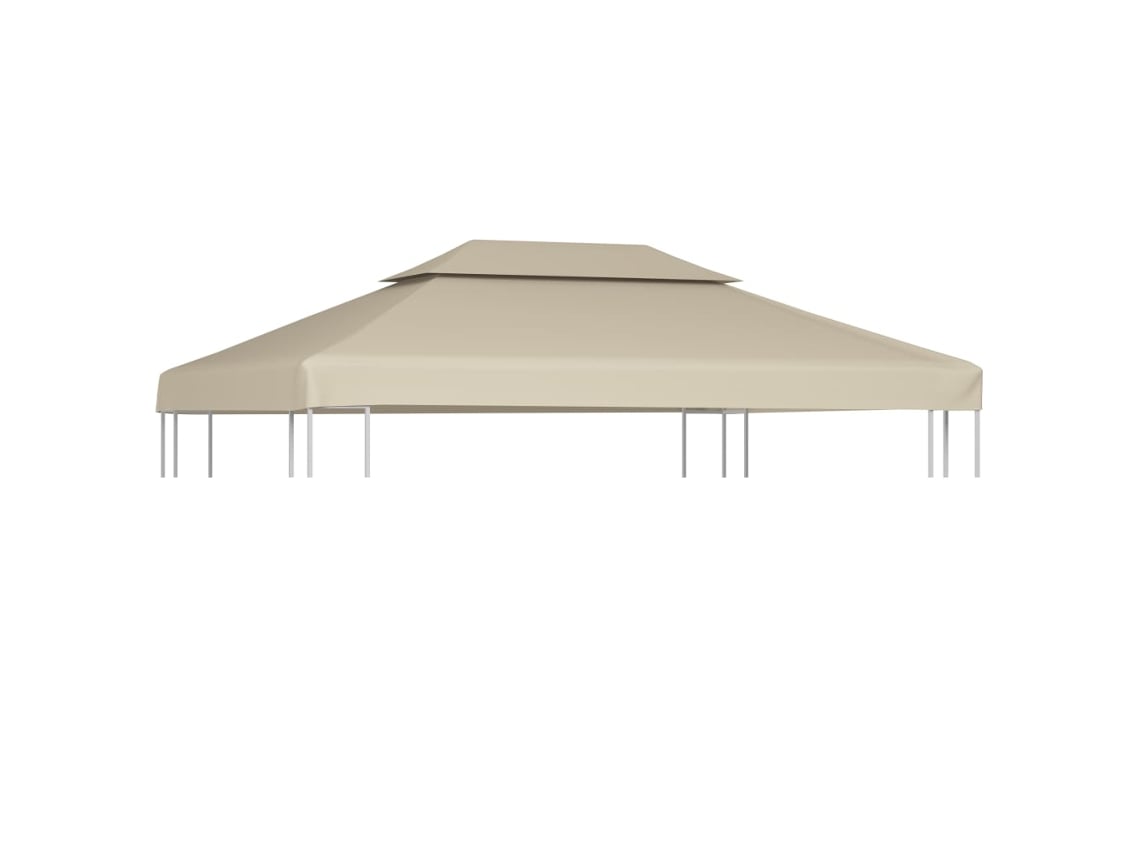 Cubierta de repuesto de cenador 310 g/m² VIDAXL beige (3x4 m)