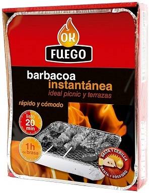 Barbacoa Instantanea Un solo uso kit parrilla flower cm3899