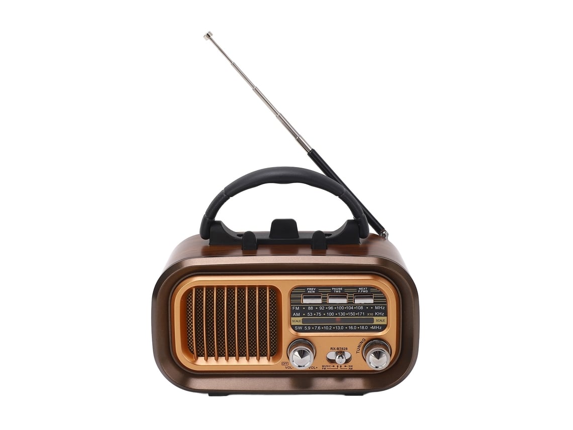 Mdugradio Portátil Con Altavoz Retro 3bandabluetooth Multifuncional Am/fm