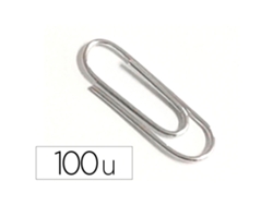 LISMANIA L-Office Clips Metálicos Nº 1 Plata Caja de 100 Unidades