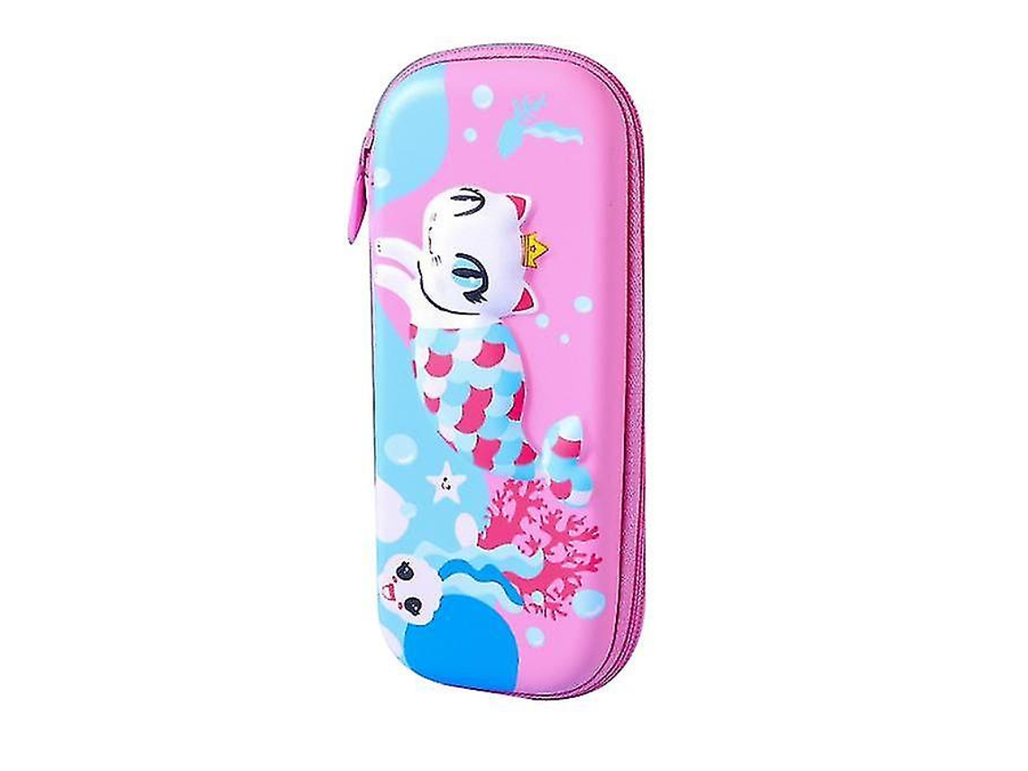 Estuche de lona de gran capacidad para lápices, para adolescentes, niños y niñas, gris grande Chennnls