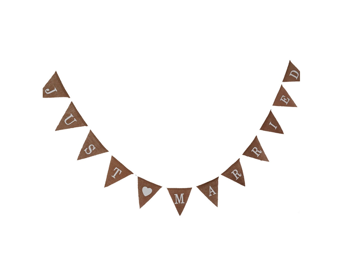 Banner Triangular Para Bolsas Para Decoración De Fiestas De Boda - Propuesta 01