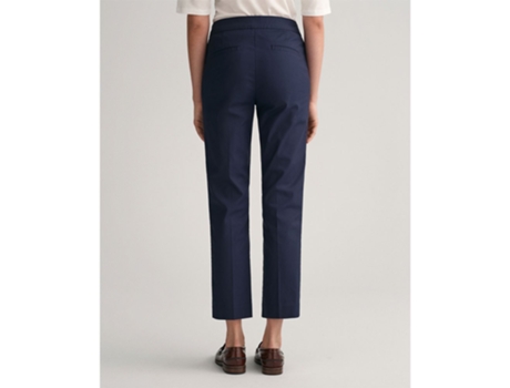 Calça GANT Calça D1. Slim Cigarette Slack Azul 38 Mulher