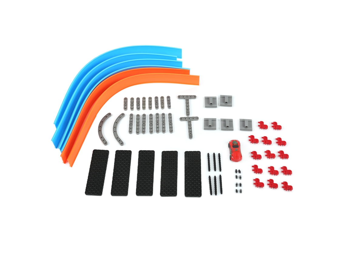 Mali kit de Pista de Carros de Corrida com Catapulta 68 Peças Brinquedo Construção para Crianças Presente Rc Carro Velocidade Alta
