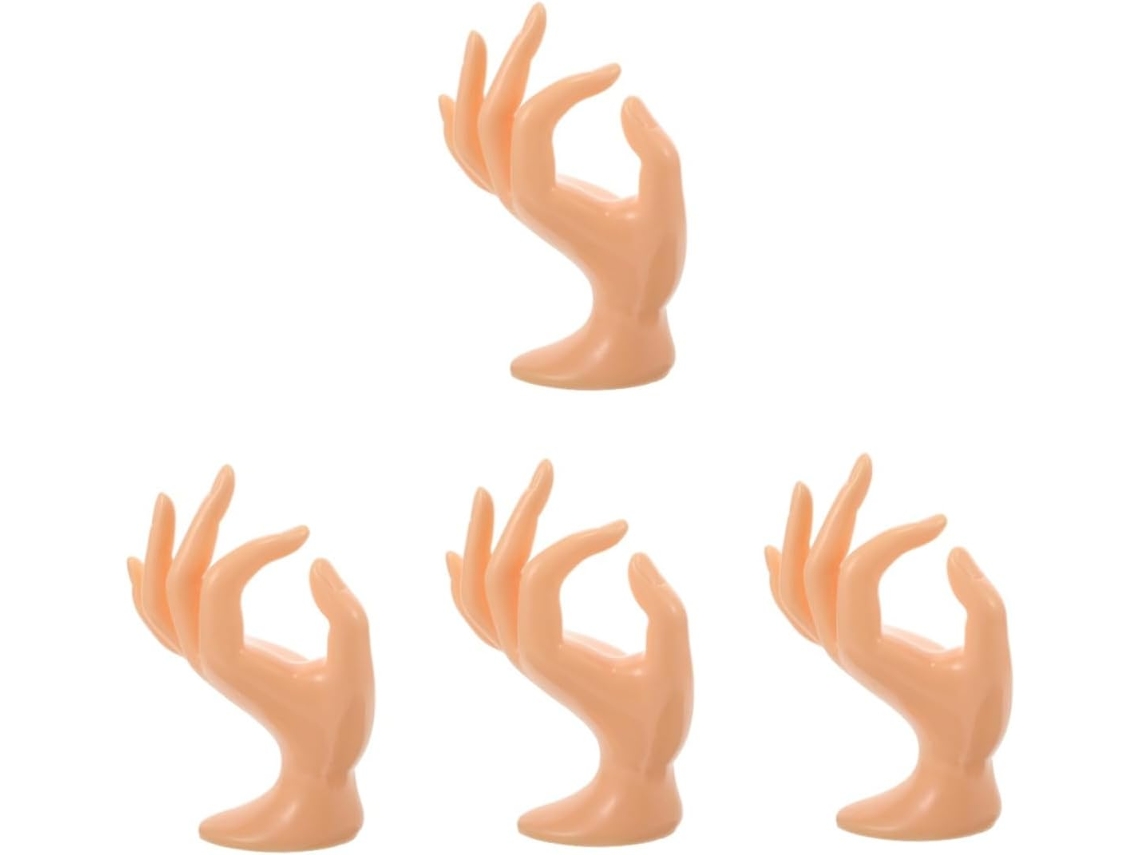 Nuobesty Juego De 4 Soportes De Plástico Para Joyas, Soporte Decorativo Para Pulseras Y Anillos, Expositor