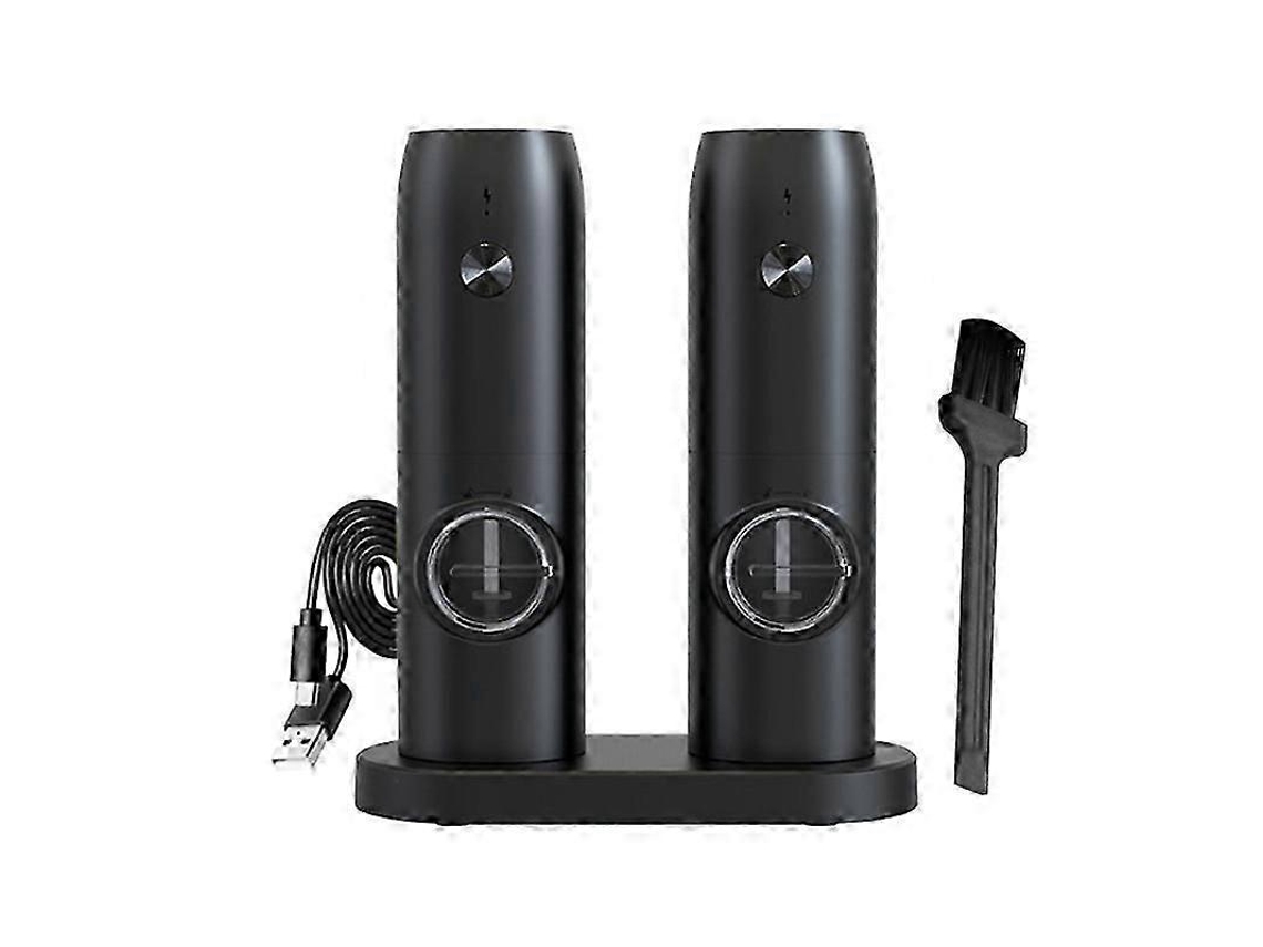 Molinillo eléctrico mini de sal y pimienta Rosewell, juego de 2, recargable por USB