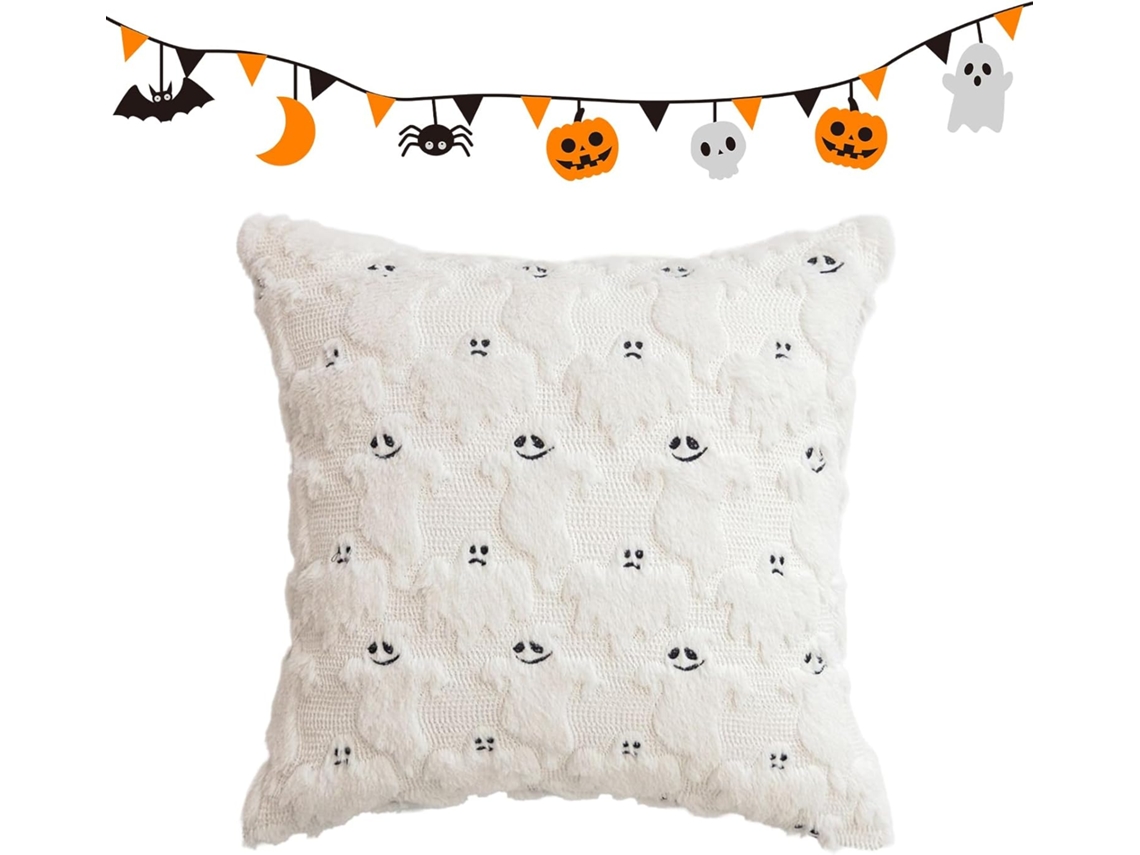 Funda De Cojín De Halloween | Mantas De Fantasmas De 46 X Cm, Lavables, Suaves, Protectoras De Fantasmas Para El Ex