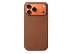 (apple 16 Pro Marrón) Textura Tejida - Compatible Con Carga Magnética - Funda Blanda Con Protección De Bordes