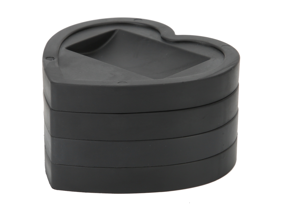 Protector De Suelo Antideslizante Para Bases De Muebles Con Ruedas, Forma De Corazón Universal
