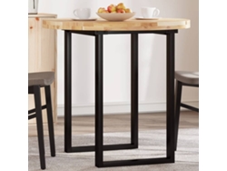 Tablero De Mesa | Superficie De Mesa | Tablero De Escritorio Redondo Madera Maciza De Acacia Ø80x4 Cm Wsd14364