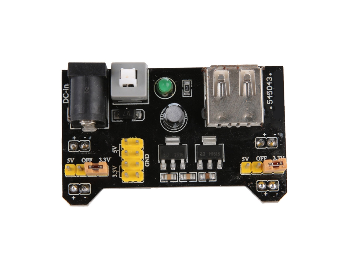 Yncm2026-módulo De Regulador De Voltaje Dc 5v 3.3v Placa De Alimentación Para Breadboard 2pcs