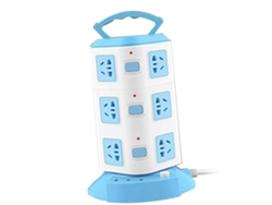 Omni-torre De Tomacorrientes Multifuncional Con Puerto Usb Y Protección Contra Sobrecarga 10a