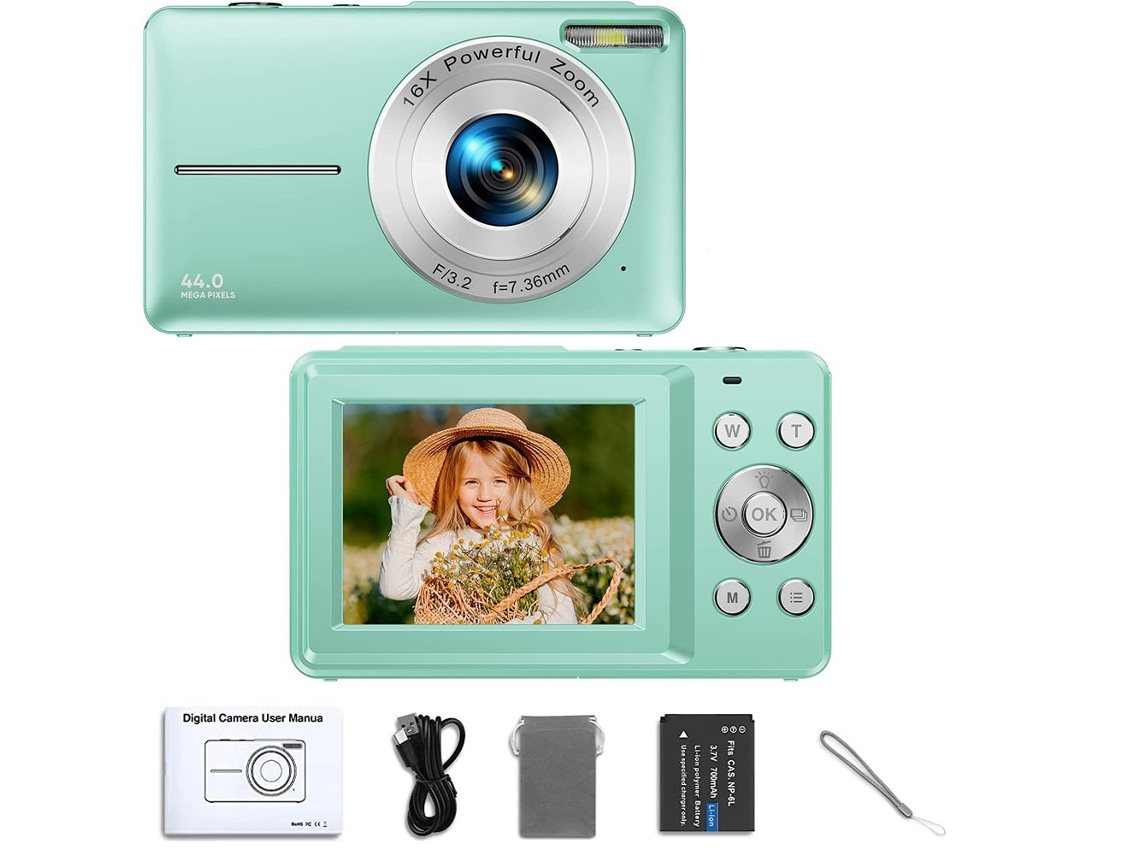 CUICH Cámara Compacta con Zoom 16X 1080P 44 MP