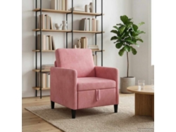 Sofá Con Almacenamiento Rosa 72 X 78 X 87 Cm Poliéster