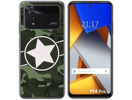 Carcasa para Xiaomi Poco M4 Pro 4G TUMUNDOSMARTPHONE Dibujos Camuflaje 01 Multicolor