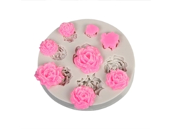Molde De Silicona 3d Con Forma De Flor Para Decorar Pasteles, Chocolate, Fondant, Brigadeiro, Navidad, Cumpleaños.