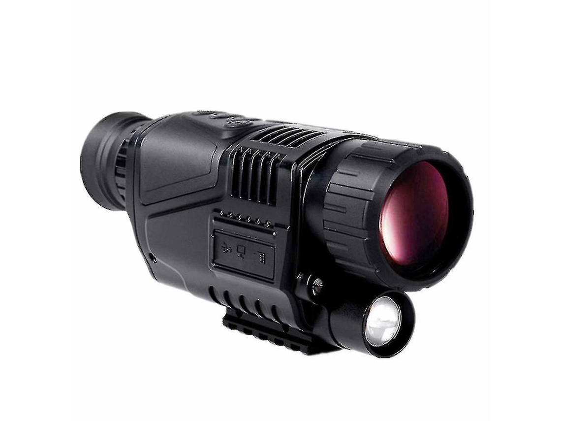Telescopio de visión nocturna Bestvite 5x40 HD con trípode para grabación de vídeo, color negro oscuro