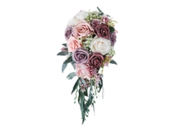 Ramo de novia artificial, cascadas de flores artificiales, slowmoose