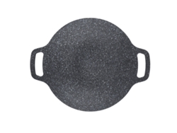 Placa de barbacoa de aluminio antiadherente de 38 cm para cocinas de inducción