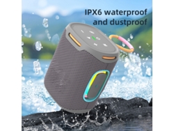 Altavoz Portátil Bt De 25w Con Luces Rgb, Altavoz Inalámbrico Resistente Al Agua Para Exteriores Y Fiestas