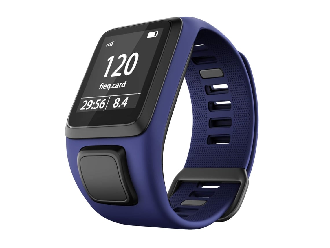 Pulsera De Silicona Negra Para Tomtom Adventurer/golfer/runner/spark Mm Azul Oscuro