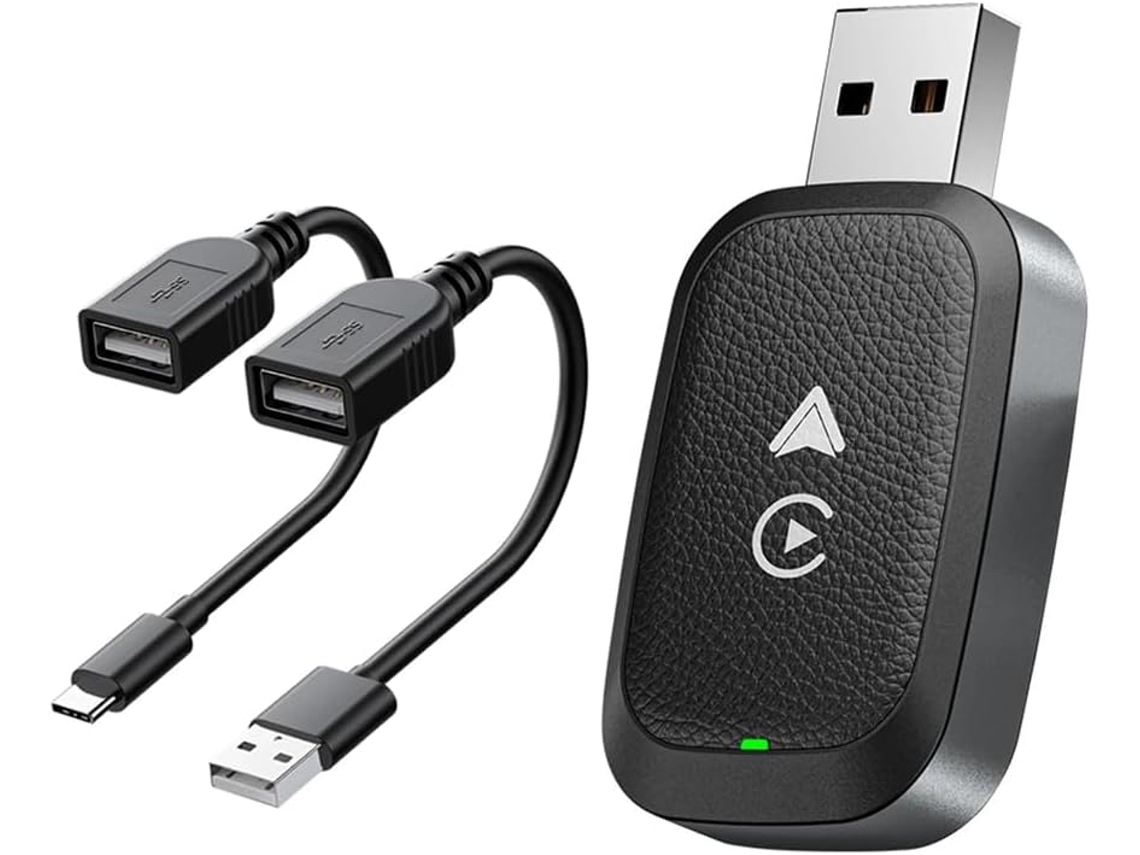 Nueva Caja Carplay Sin + Convertidor De Audio Auxiliar Automático 2 En