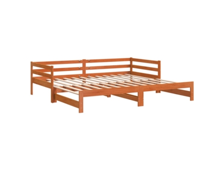 Sofá Cama Nido VIDAXL Marrón Madera (90x190 cm)