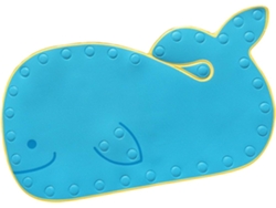 Alfombrilla Antideslizante De Pvc, Azul, Con Forma De Ballena De Dibujos Animados Y Múltiples Ventosas.