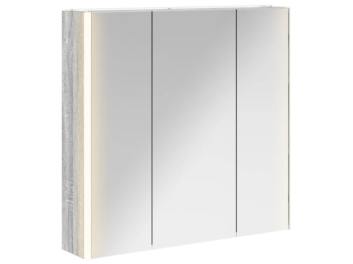 Maison Exclusive - Armario Con Espejo De Baño Gris Sonoma 73.5 X 15.5 X 70 Cm