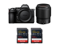 Nikon Z5 II + 50mm F/1.8 S + 2 tarjetas Sandisk Extreme Pro UHS II SDXC de 64 GB + Libro electrónico “20 consejos para fotos impresionantes”