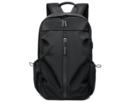 Mochila Mochila De Computadora De Viaje Impermeable Ligera De Gran Capacidad para Hombres Mochila Escolar-Negro
