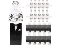 Slowmoose 100 Cajas de Dulces para Bodas para los Novios, de Cartón.
