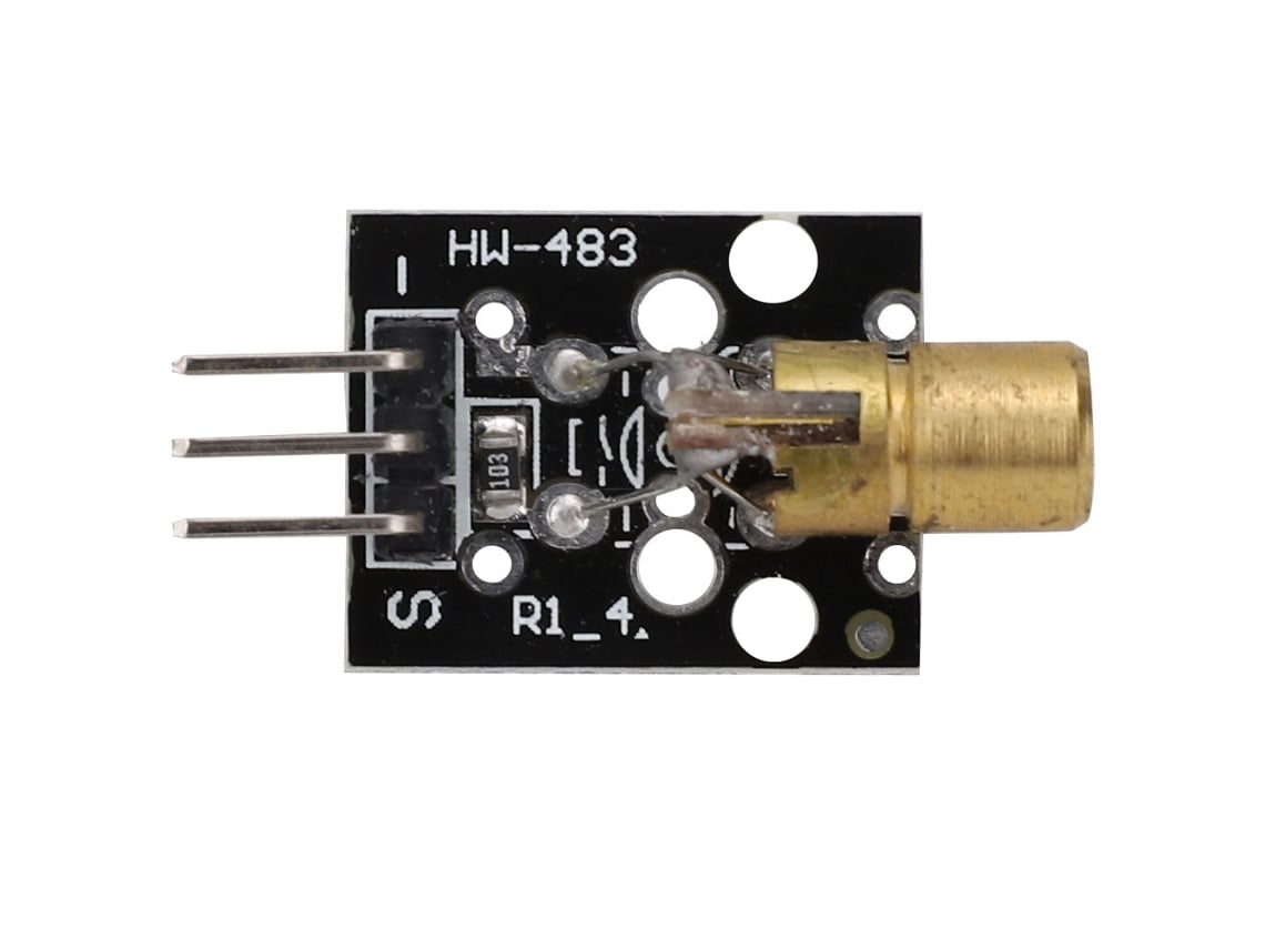 Unidades De Módulo Transmisor De Sensor Láser Ky-008 De 5 V Para Proyectos De Sensores Láser De Bricolaje.