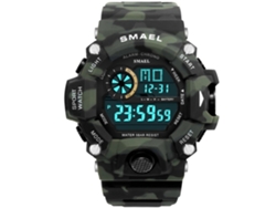 Reloj Deportivo Electrónico, Resistente Al Agua Hasta 50 M, Para Estudiantes Adolescentes, Color Camuflaje.