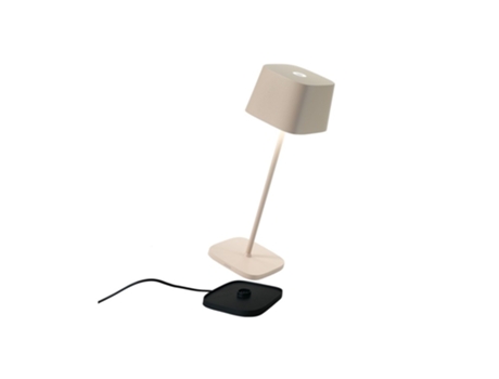 Lámpara de mesa LED recargable y regulable Ofelia Pro Sabbia ZAFFERANO