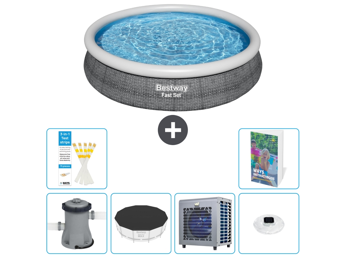 Bestway Piscina Bestway Fast Set Redonda - 366x76 Cm - 7-peças S175