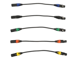 Paquete De 5 Cables De Audio Xlr Macho A Hembra, Conectores De Micrófono Estéreo, Cable De Micrófono Para Consola