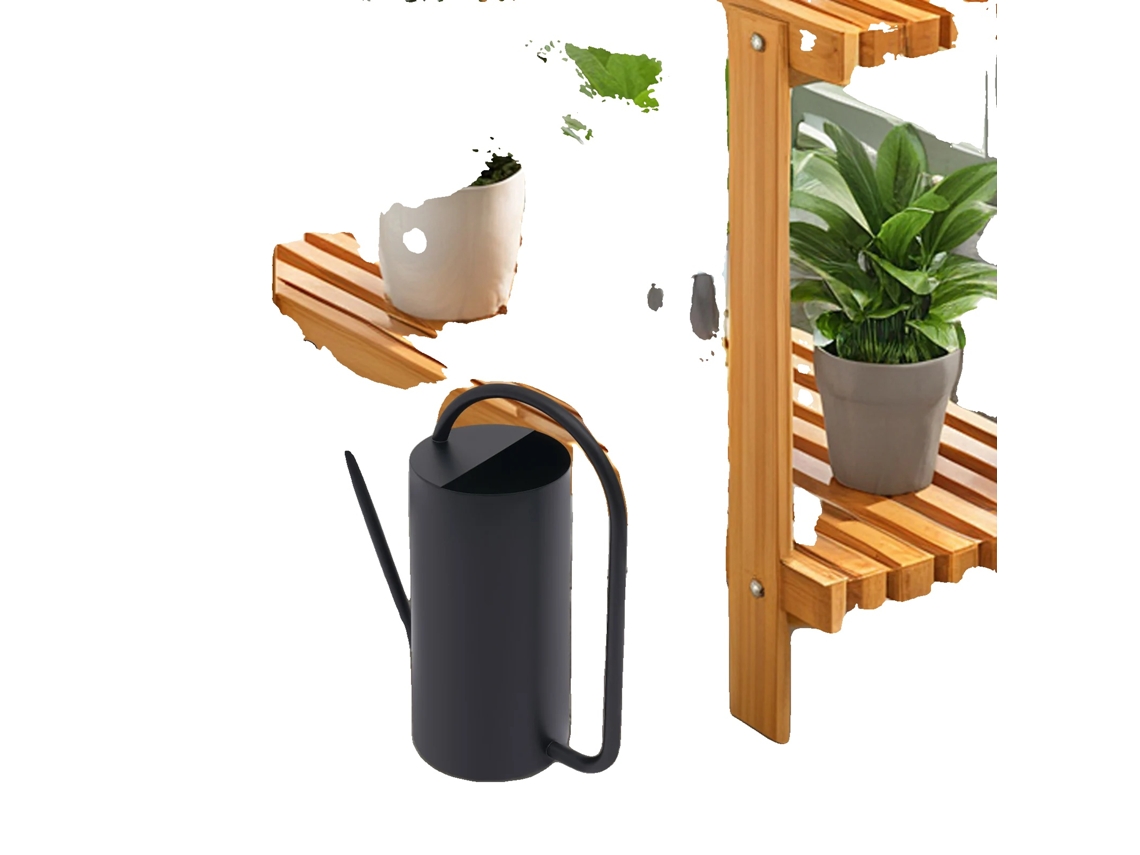Regadera, pico largo, diseño resistente a la oxidación, color negro OEM.