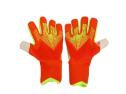 2026rebe-luvas De Goleiro De Futebol Para Homem E Mulher Em Látex E Nylon, Antiderrapantes, Respiráveis, Com Proteção Nos Dedos, Tamanho 9, Laranja
