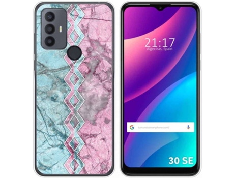Carcasa para TCL 30 SE TUMUNDOSMARTPHONE Dibujos Mármol 08 Multicolor
