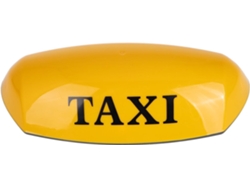 Letrero Luminoso De Taxi De Plástico Impermeable, Bombilla De Luz De Posición Amarilla, Fácil Instalación En El Techo.