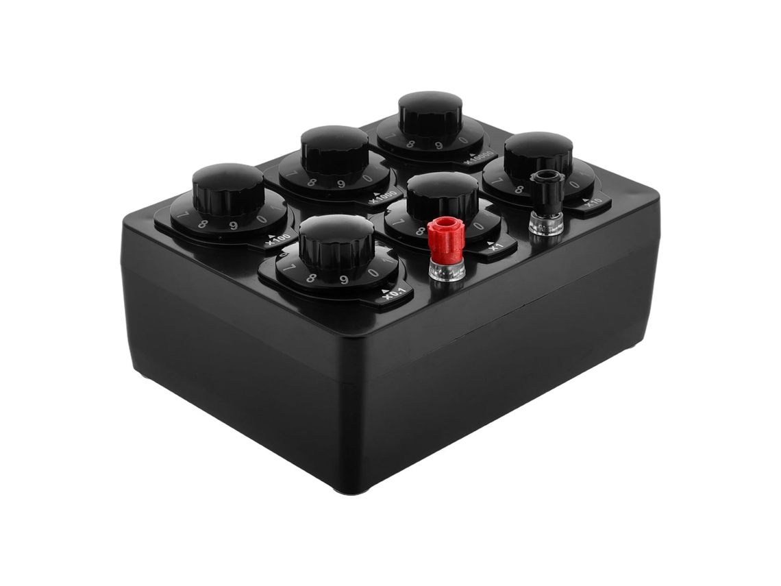 Caja De Resistencias Ajustables De Plástico Y Metal, Resistencia De Película Metálica 0-99999