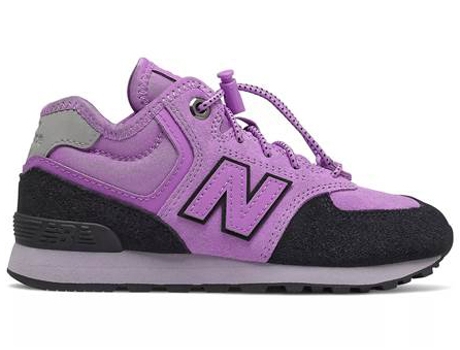 Zapatillas Deportivas NEW BALANCE 574 Para Niños (Morado - Material Sintético -33)