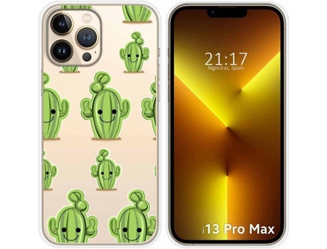 Carcasa iPhone 13 Pro Max (6.7) TUMUNDOSMARTPHONE Cactus Dibujos Multicolor