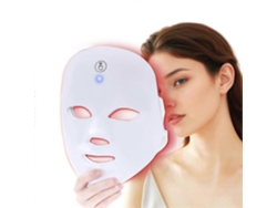 Terapia de luz roja para el rostro, mascarilla LED azul, cuidado facial de 7 pasos en casa, GOKOCO